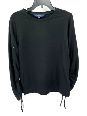 Rachel Roy Sweater Womens Large Black Drawstring Long Sleeve Pullover - Image 1 of 4