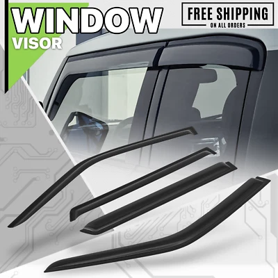 Window Visor Sun Guard Vent Wind Rain Deflector fit 96-04 Nissan Pathfinder 4-DR - Image 1 of 4
