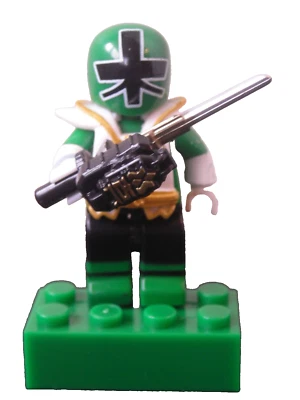 Green Ranger Mega Mode ~1.7" Micro-Figure: Power Rangers Super Samurai - Image 1 of 3