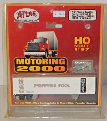 Atlas HO #1213-2 Preferred Pool 45 45' Pines Trailer NEW #254340 RTR - Image 1 of 2