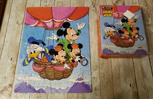 Vintage 1985 Disney Mickey And Donald Puzzle 99 Pieces Golden Brand - Picture 1 of 4