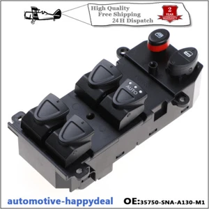 Master Power Window Switch 35750-SNA-A130 Per Honda Civic 2006-2011 - Foto 1 di 8
