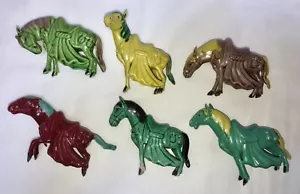 Vintage 50s Chinese Tang Dynasty style porcelain horse Lot Of 6 - Picture 1 of 12