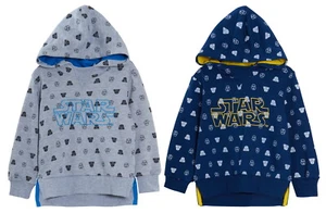 Boys Star Wars Hoodie Kids Darth Vader Storm Trooper Fleece Hoody Jumper Top - Picture 1 of 5
