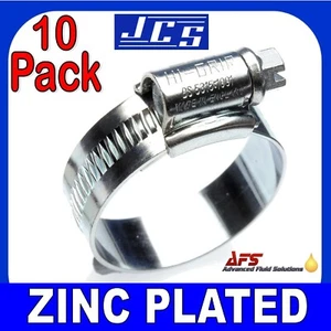 10 x 13mm - 20mm JCS Hi-Grip Hose Clips Worm Drive Clamp Rubber Radiator Pipe UK - Picture 1 of 1