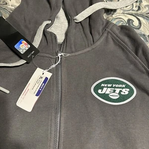 New York Jets Antigua Zip Up Hoodie Jacket Mens Size XL - Picture 1 of 6