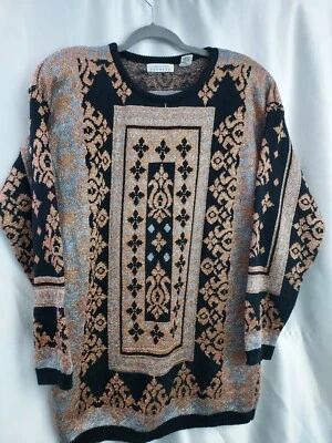 Suéter De Colección Campagnie Internationale Express Mujer L Multicolor Metálico EE. UU. Foto 1 de 4