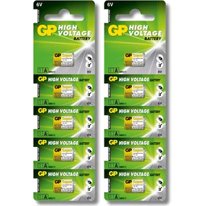 10x GP 11A Batteries A11 MN11 6V High Voltage Battery Remote Alarm Garage Door - Picture 1 of 13