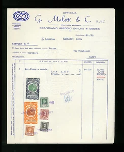 LETTERE COMMERCIALI G. MALETTI & C. OFFICNA SCANDIANO 1963 - Picture 1 of 1