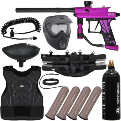 NUEVO Kit de paquete de pistola de paintball Azodin Kaos 3 Light Gunner - púrpura polvo Foto 1 de 4