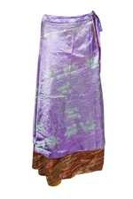 Purple Gypsy Boho Printed Double Sided Reversible Christmas Gift Wrap Skirt