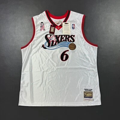 Camiseta deportiva 100 % auténtica Allen Iverson Dr J Mitchell Ness 2002 All Star talla 56 3XL Foto 1 de 4