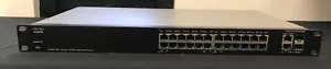Cisco SF200-24P 10/100 PoE Switch SLM224PT V02 - Picture 1 of 2