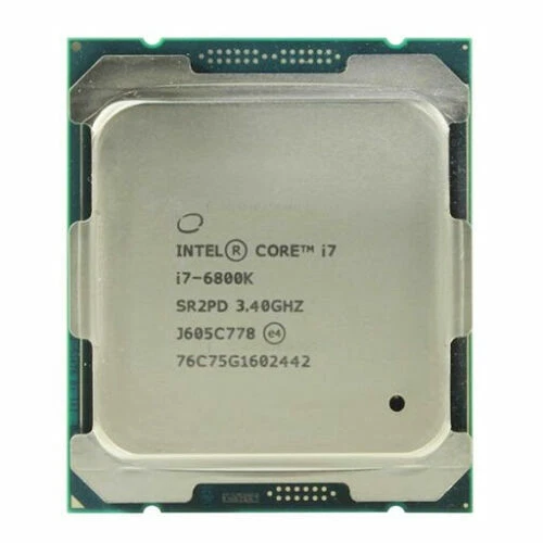Intel Core i7-6800K CPU 6-Core 12-T 3.4GHZ 15M SR2PD LGA2011-3 140W Processor - Image 1 of 1