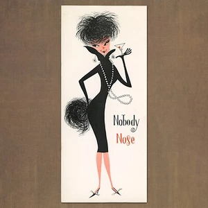Unused Vintage A Sunshine Card ADULT BIRTHDAY Card, Nobody Nose Martini Woman - Picture 1 of 6