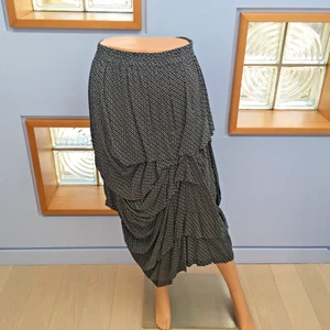 Black and White Dot Ruched Skirt by Dress to Kill - Size 1 - Picture 1 of 11