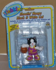 Webkinz-"Shootin' Hoops Black & White Cat" With Online Code From Ganz Plush NEW  - Picture 1 of 3
