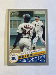 Hank Aaron 2019 Topps Heritage The Hammer's Greatest Hits HR #300THGH-6 Braves - Picture 1 of 2