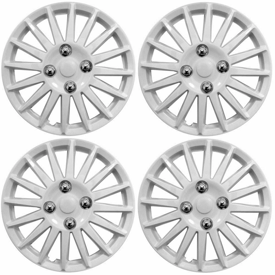 HYUNDAI i40 Car Wheel Trims Hub Caps Plastic Covers Lighting 14" White - Image 1 of 1