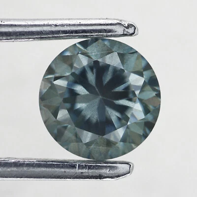 VVS Round Cut Loose Moissanite Green Diamond For Jewelry Ring - Image 1 of 4