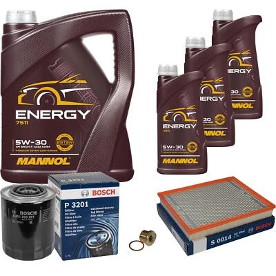 Pacchetto ispezione Bosch 8 L Mannol Energy 5W-30 per Renault Master II Bus JD 2.8 - Immagine 1 di 4