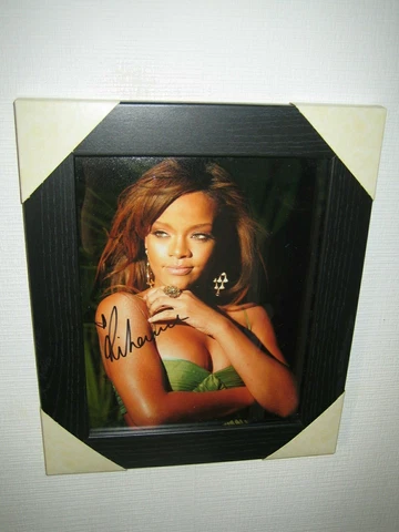 Rihanna Very Sexy Signed Photo (8x10) Framed with CofA Cover