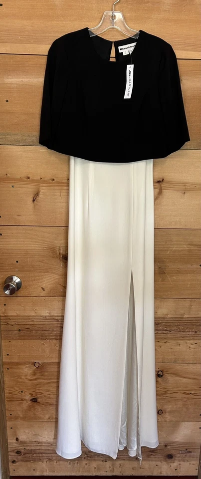 Vestido preto e branco BHLDN Jill Jill Stuart tamanho 2 - Imagem 1 de 4