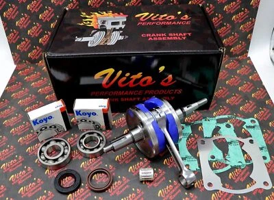 VITOS Yamaha Blaster crankshaft KIT +3mm STROKER crank bearings + spacer + seals - Image 1 of 4
