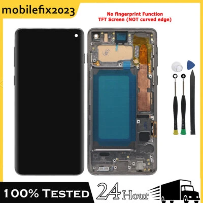 Black For Samsung Galaxy S10 G973U G973F TFT LCD Display Screen Digitizer Frame - Image 1 of 4