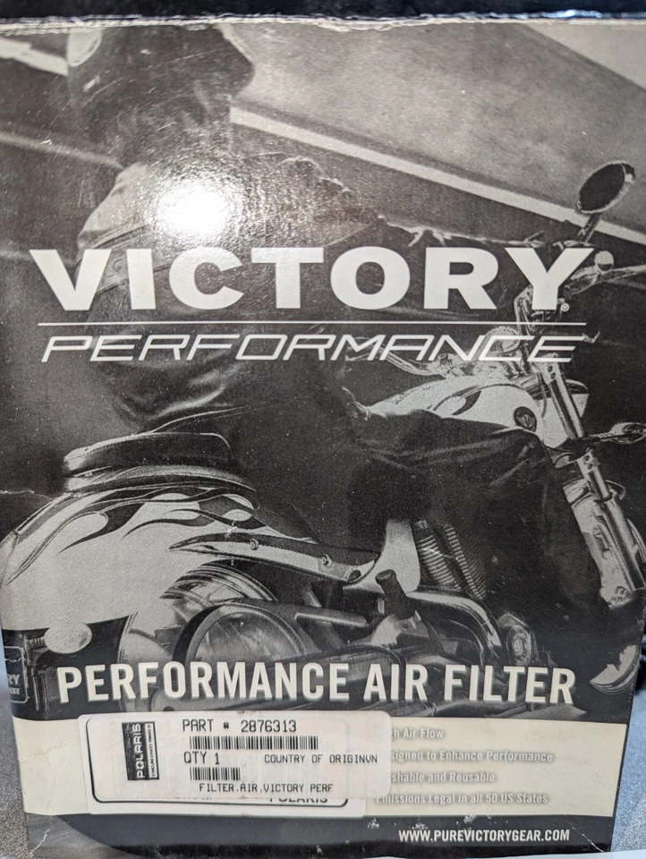 NOS Victory 2876313 Polaris Air Filter Hammer Jackpot Kingpin Vegas 2008-2017 Foto 1 de 3