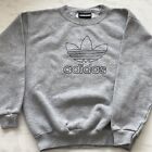 Vintage Adidas Trefoil Sweatshirt Crewneck Made In Usa Youth Large 90S Fades