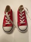 Converse Youth Chuck Taylor All Star Low Top Ox Canvas Shoes Red Size 10 kids