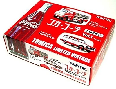 Tomica Limited Vintage 2 Modelos Nissan 3.5t Camión Crown Van Coca Cola 1/64 NUEVO Foto 1 de 3