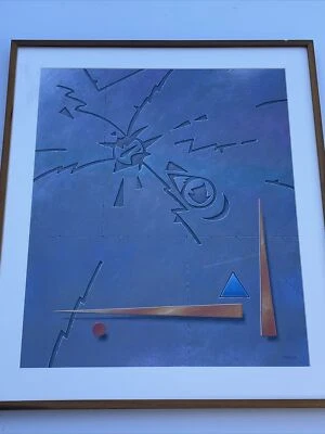 BARRY MASTELLER PAINTING ABSTRACT SURREAL Expressionism FAMOUS LISTED VINTAGE - Image 1 of 4