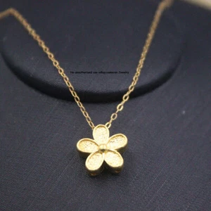 1pcs Pure 999 24K Yellow Gold Women 3D Lucky Cherry Flower Bead Pendant 0.1-0.2g - Picture 1 of 8