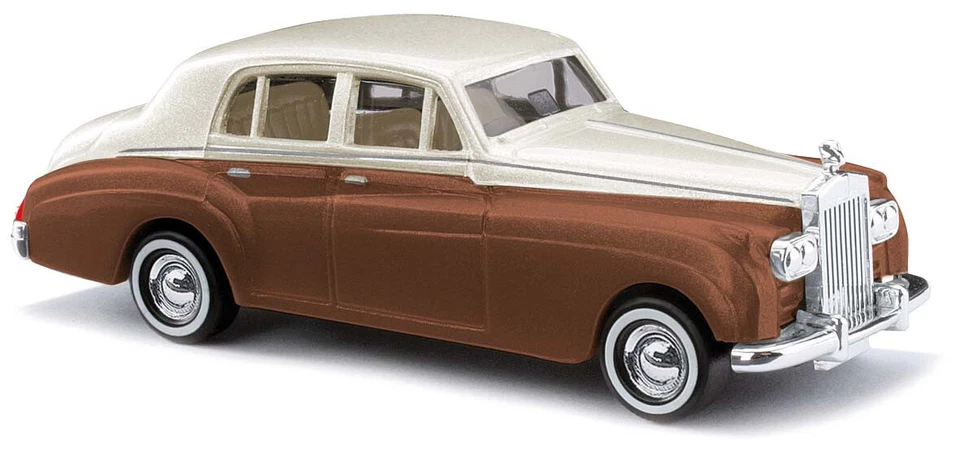 HO 1:87 BUSCH 44424 - 1985 Rolls Royce Silver Cloud 2-Tone Metallic Brown - Image 1 of 1