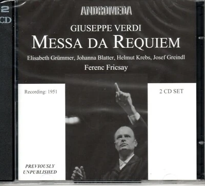 VERDI - MESSA DA REQUIEM - GRUMMER - BLATTER - KREBS - FRICSAY - 1951 Foto 1 de 2