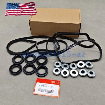 New 2008-17 Valve Cover Gasket Seals Set For HONDA ACCORD ODYSSEY ACURA 3.5L V6 Foto 1 de 4
