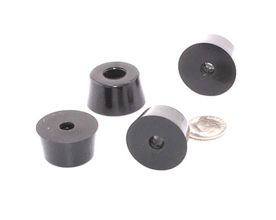 1” Diameter x 1/2” Height Rubber Bumper   1" Rubber Feet   Various Package Sizes - Image 1 of 4
