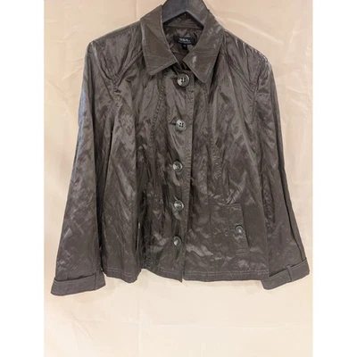 Tribal Womens Bronze Metallic Button Front Lightweight Jacket Size 16 - Image 1 of 4