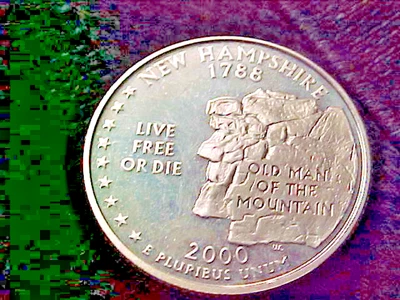 2000 S SILVER PROOF NEW HAMPSHIRE STATE  QUARTER - Image 1 of 2