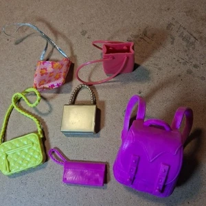 Barbie Doll Accesories Lot Of 6 Purses Bags Mattel - Picture 1 of 10