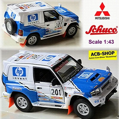 Mitsubishi Pajero Rally Art HP # 201 Fontenay / Picard 1:43 Schuco - Immagine 1 di 4