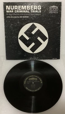Nuremberg War Criminal Trials LP 1961 Forum Audio History Bud Greenspan Gatefold - Image 1 of 4