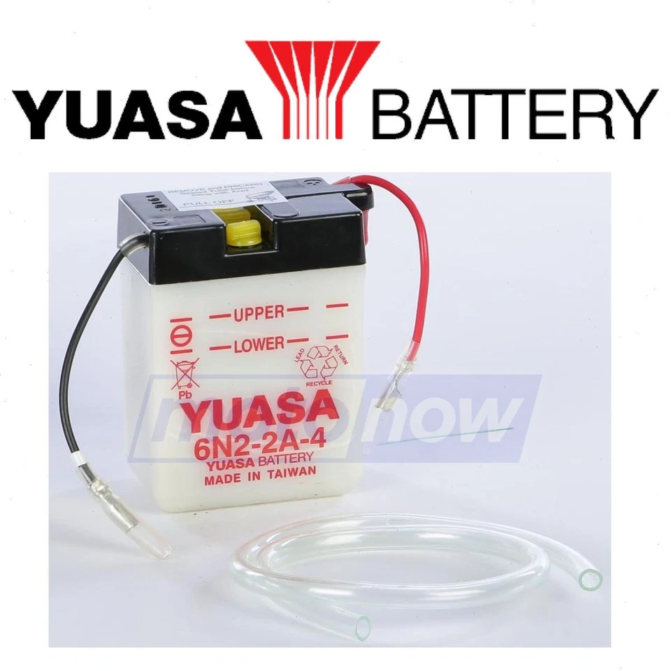 Yuasa Conventional 6V Battery for 1970-1972 Suzuki TS250 - Electrical po Foto 1 de 4