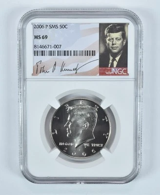 2006-P SMS Kennedy Half Dollar MS69 NGC Special Label - Image 1 of 4