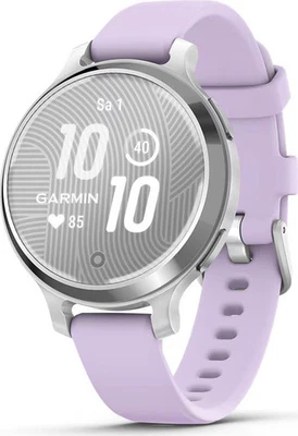 Garmin Lily 2 Active Fashion Smartwatch Silber/ Purple Jasmine