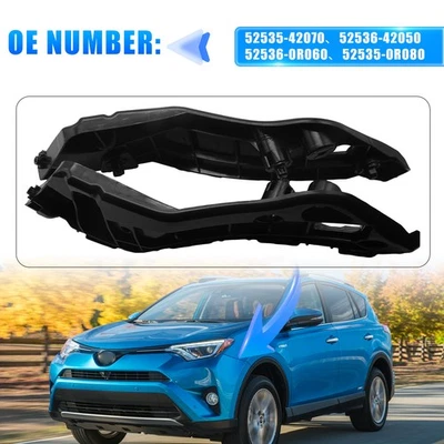 For Toyota RAV4 2013-2018 Pair Front Bumper Cover Support Brackets Foto 1 de 4