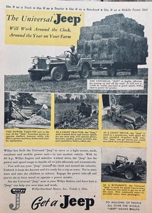 1945 Post WWII Willy's Jeep Universal Goes Farming N1070 - Picture 1 of 1
