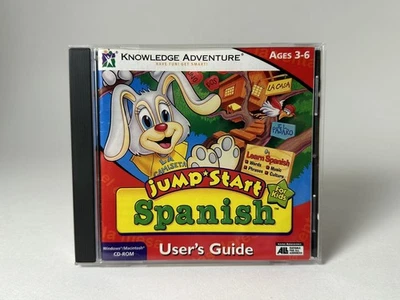 Jump Start Spanish [Version 1.0.2] (Windows PC / Mac, 1997) Kids CD-ROM Tested! - Image 1 of 3